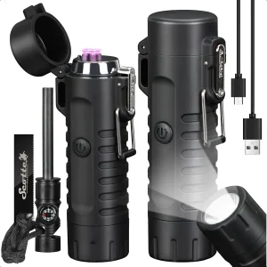 Arc Electric Lighter, LED Flashlight