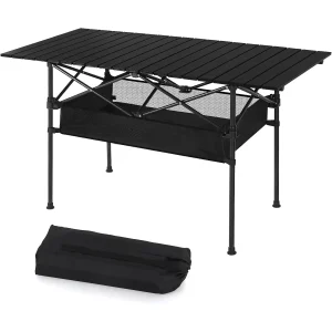 Portable Aluminum Roll-Up Camping Table