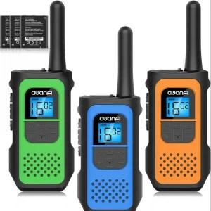 AWANFI Walkie Talkies 3 Pack Rechargeable